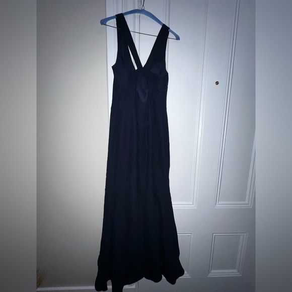 Dessy Collection Bella Bridesmaids Dress BB116 | Crepe | Midnight Navy - Picture 9 of 9